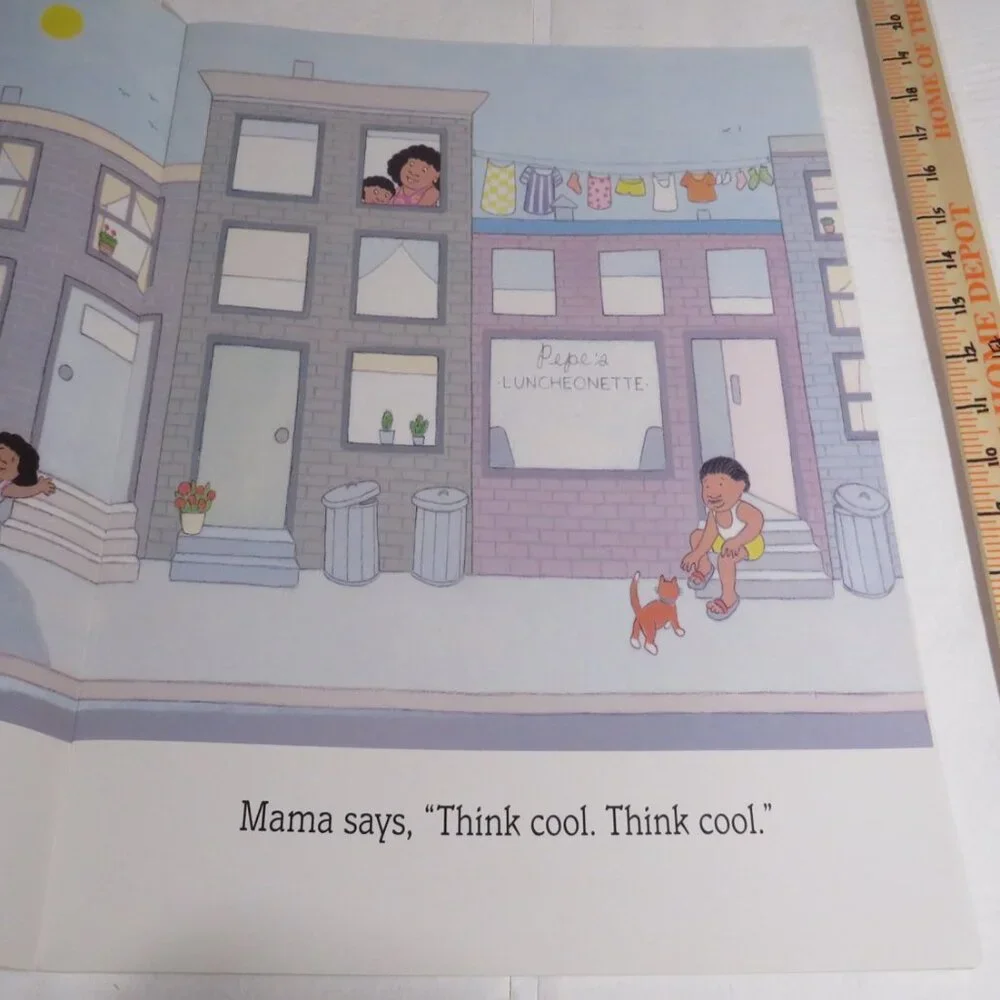 On a Hot, Hot Day BIG BOOK (almost 2 feet tall) by Nicki Weiss Classroom